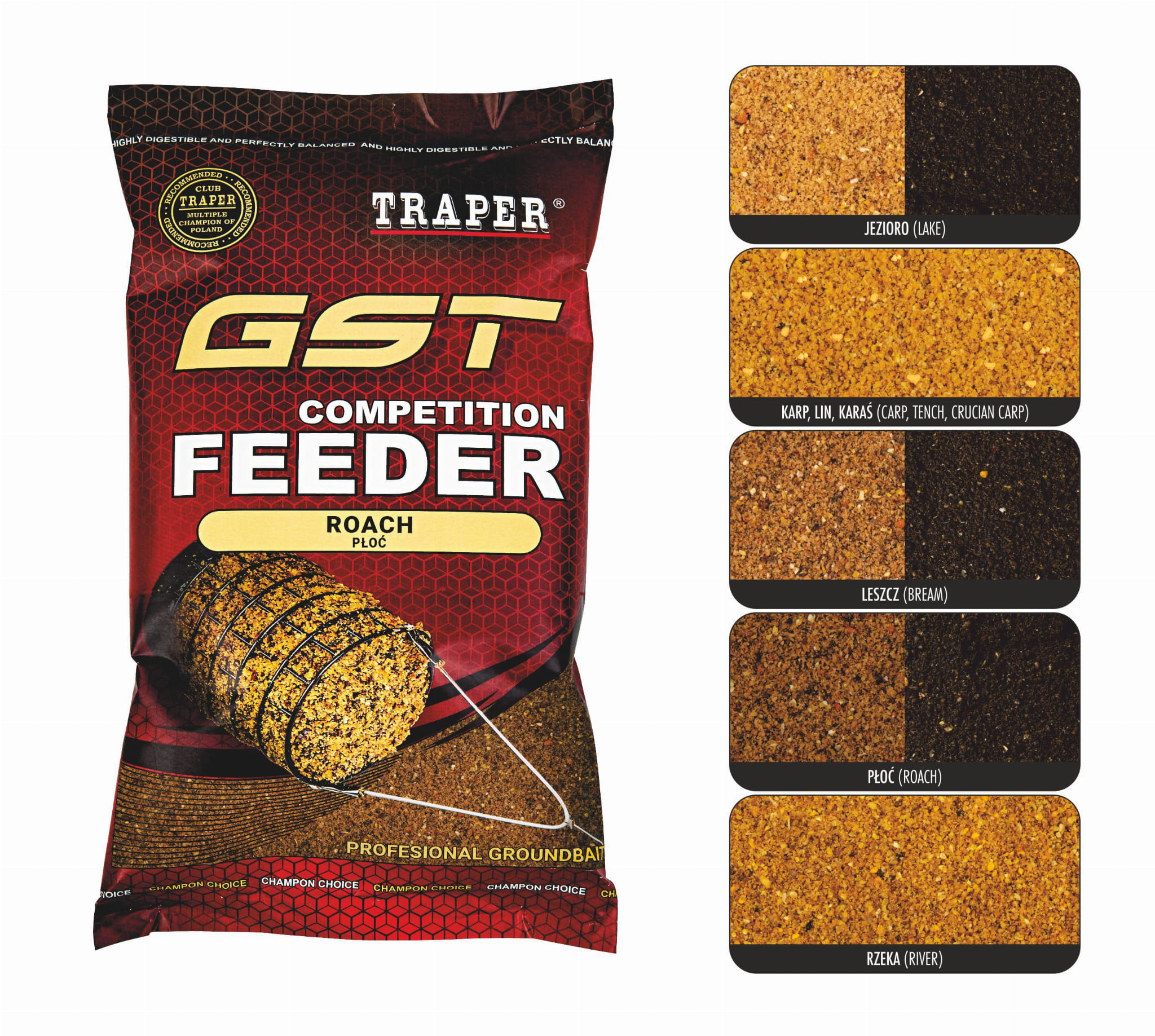 Zanęta Traper GST Feeder Jezioro Black - 1kg