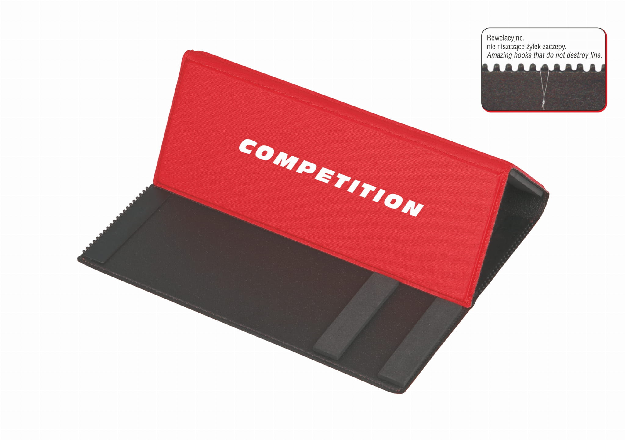Portfel na przypony Traper Competition – 40 cm (czerwony)
