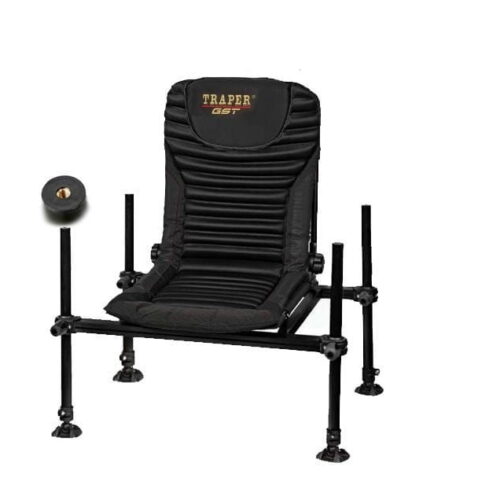 Fotel wędkarski Feeder GST PRO Black – Traper
