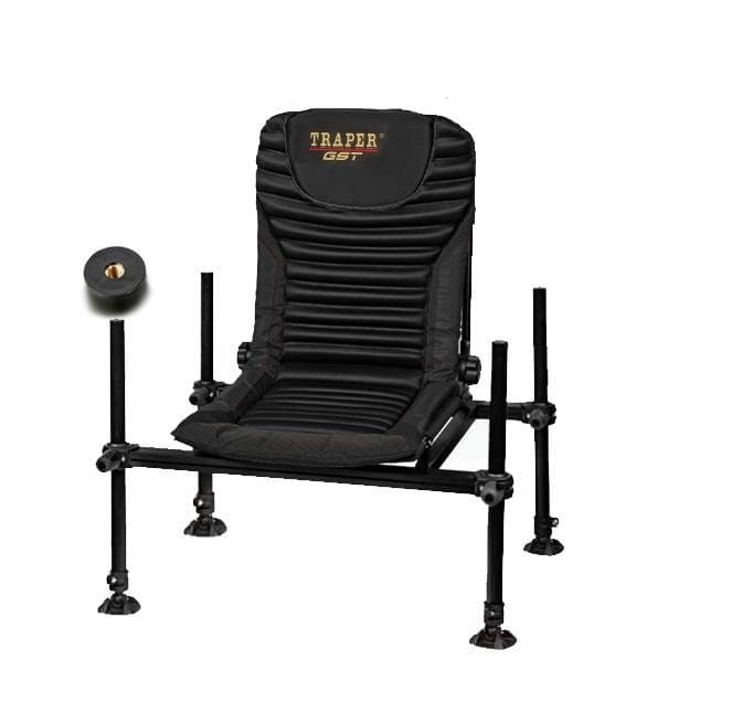 Fotel wędkarski Feeder GST PRO Black – Traper