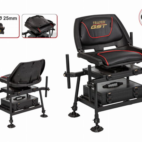 Kosz wędkarski Traper Feeder Comfort D25 mm – obrotowe siedzisko