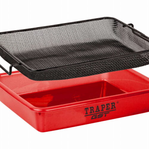 Kuweta Medium z sitem 2 mm Traper – czerwona 31×26×7 cm
