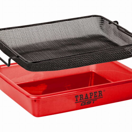 Kuweta Small z sitem 2 mm Traper – czerwona 26×21×5 cm