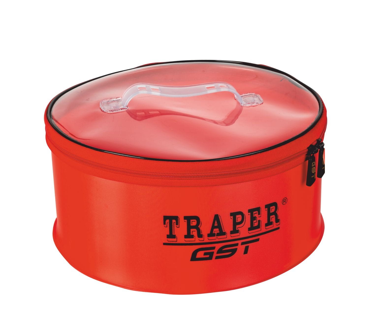Pojemnik PCV z zamknięciem Traper GST – czerwony Ø30×14 cm