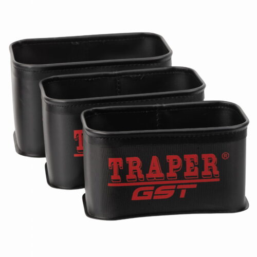 Zestaw pojemników GST PCV Traper – czarny 3 szt.